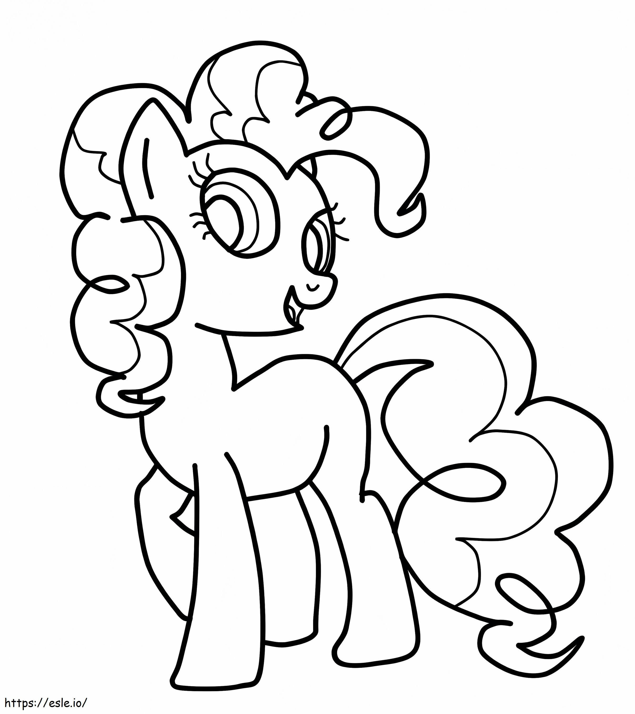 Easy Pinkie Pie coloring page