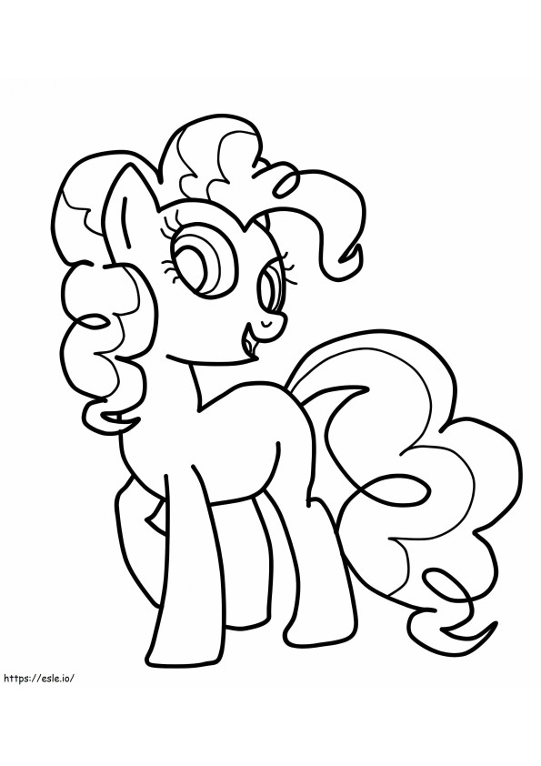 Easy Pinkie Pie coloring page