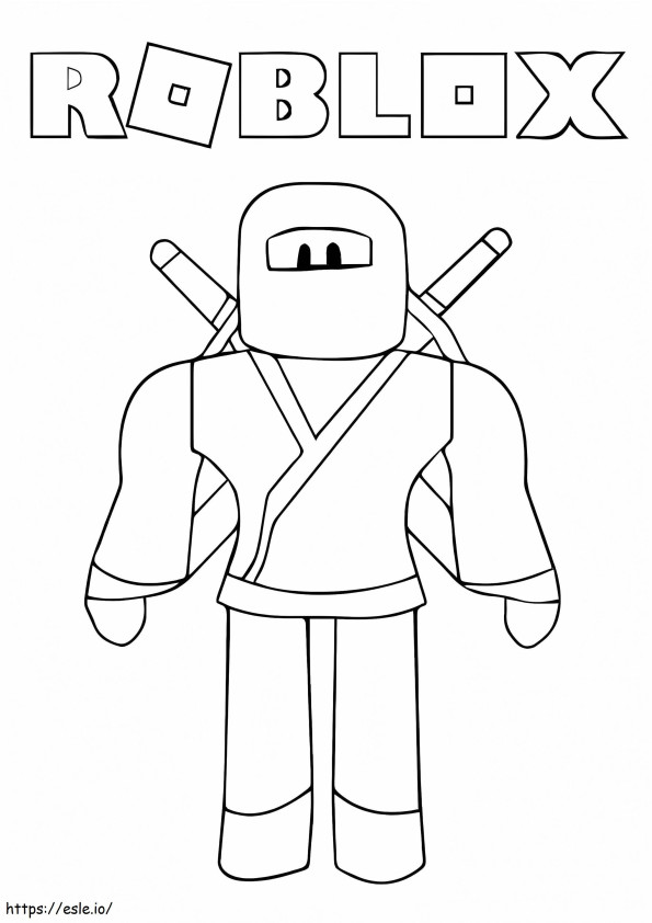 Dibujos Para Colorear Roblox Ninja para colorear
