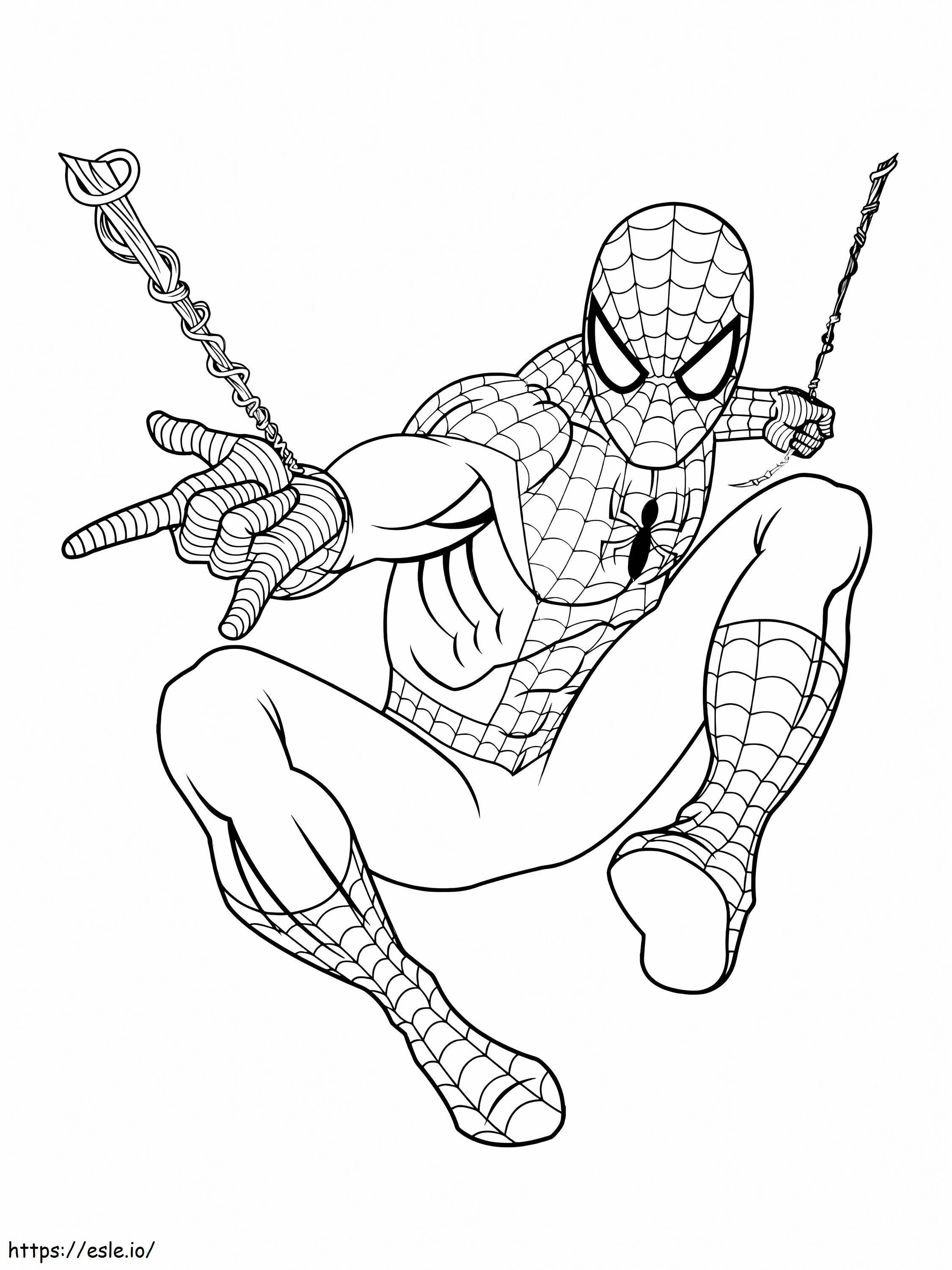Hämmästyttävä Spiderman 768X1024 värityskuva