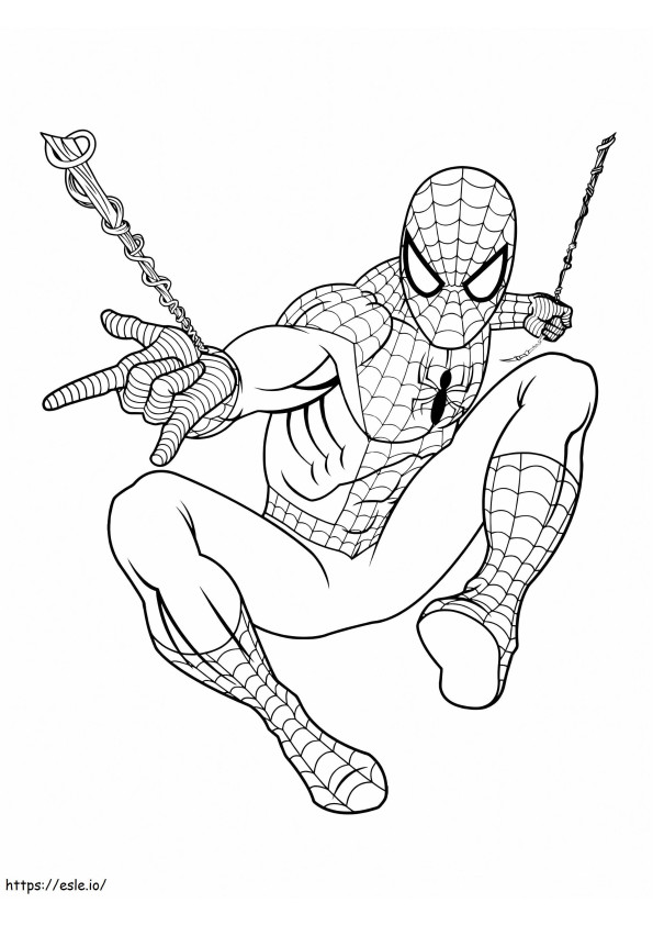 Hämmästyttävä Spiderman 768X1024 värityskuva