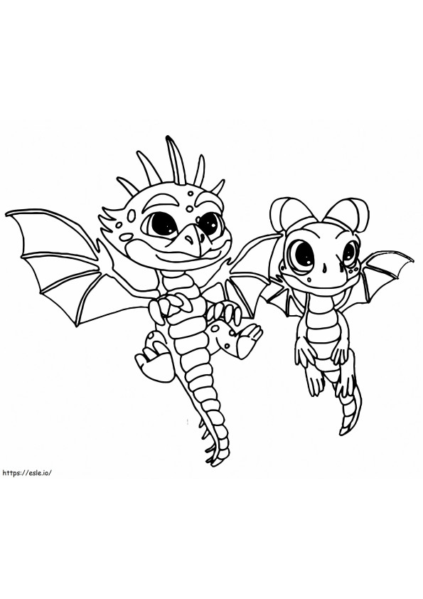 Cutter And Aggro coloring page