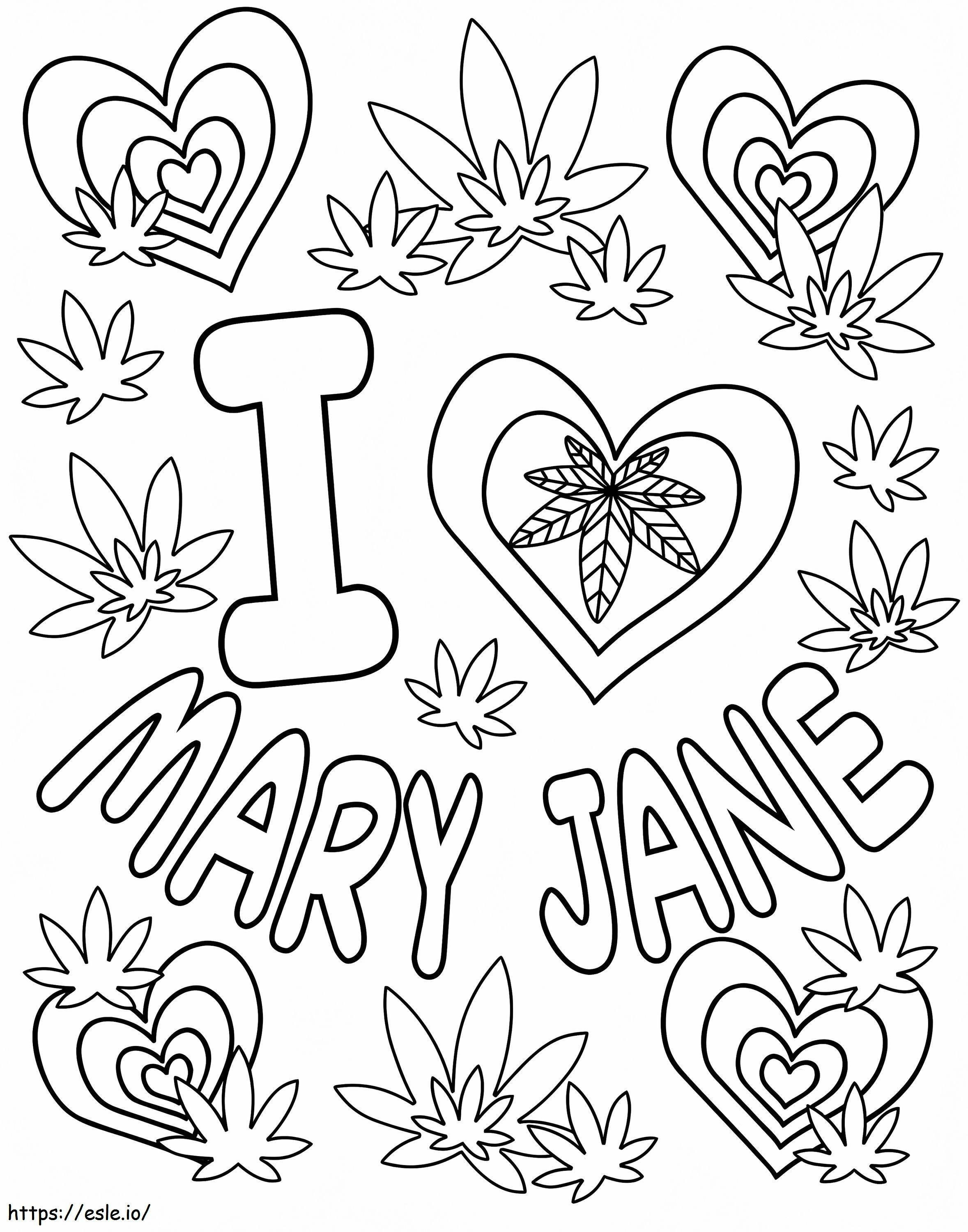 Valentine Weed coloring page