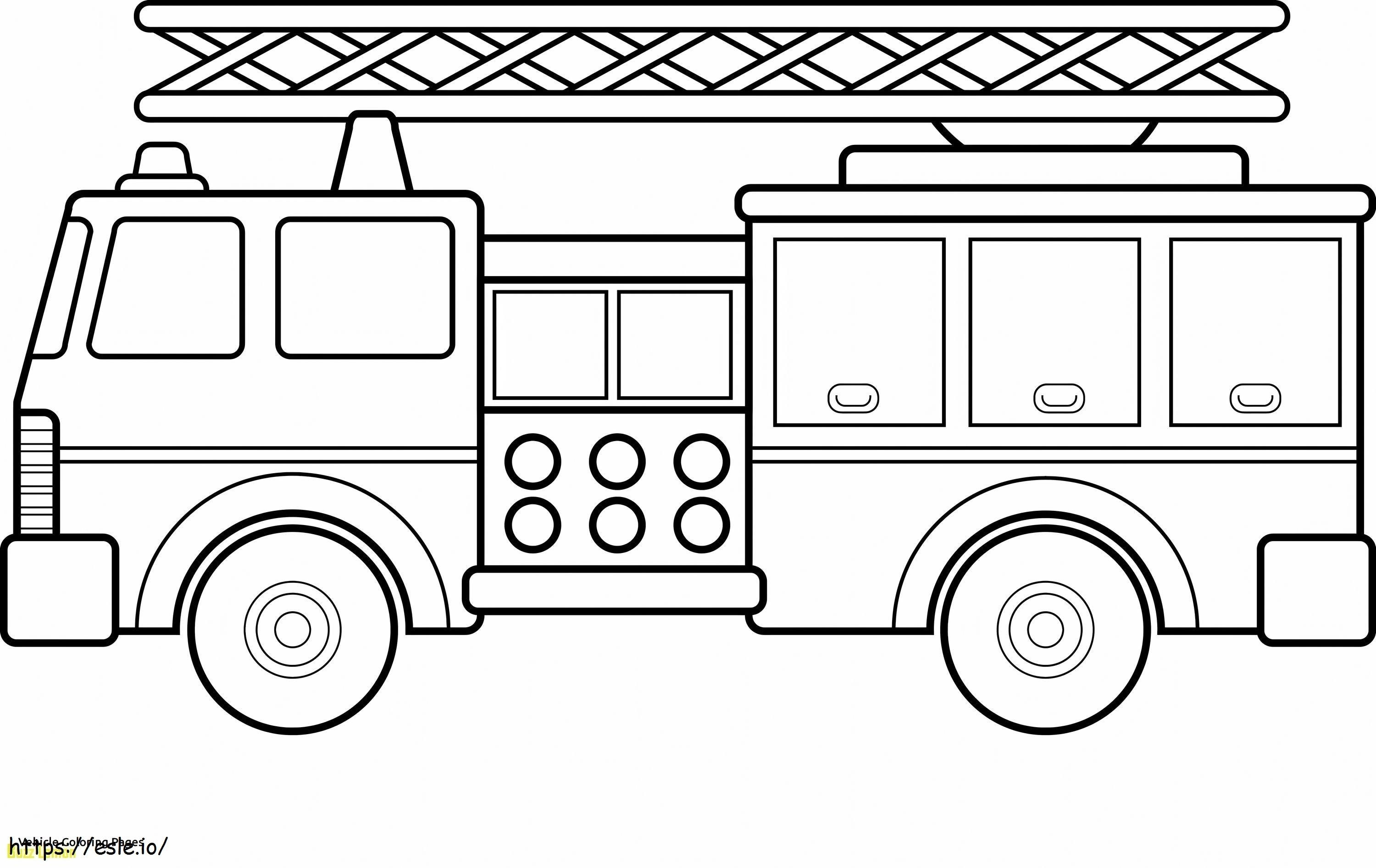 1543542258_Rescue Vehicles 13 E Vehicles Caminhão inspirador Belo veículo com desenho livre em escala para colorir