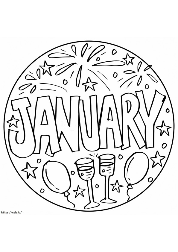 January 2 coloring page