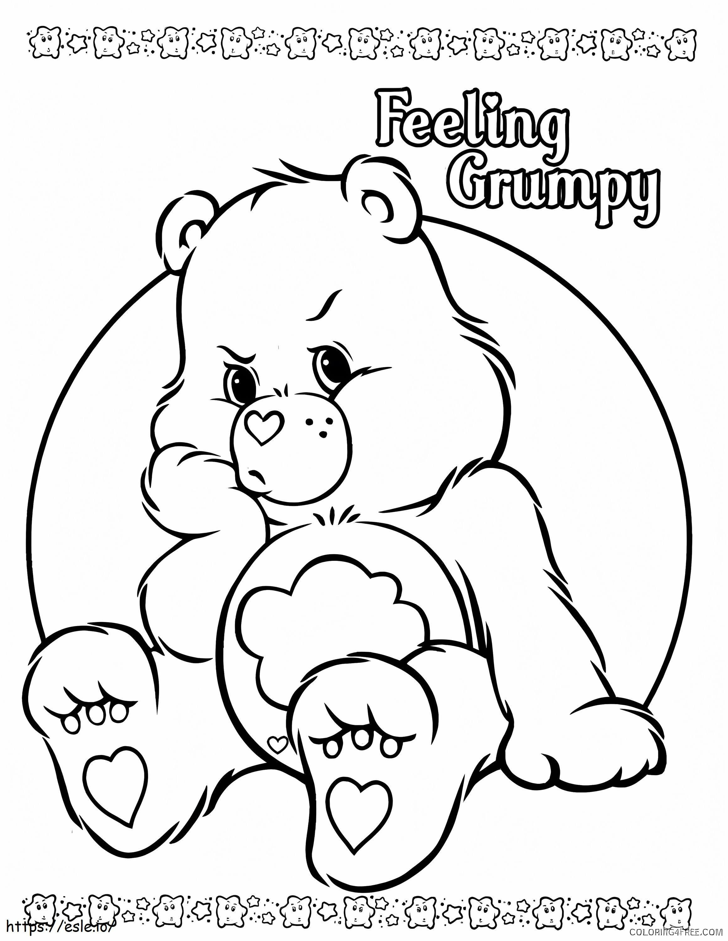 Grumpy Bear 1 coloring page