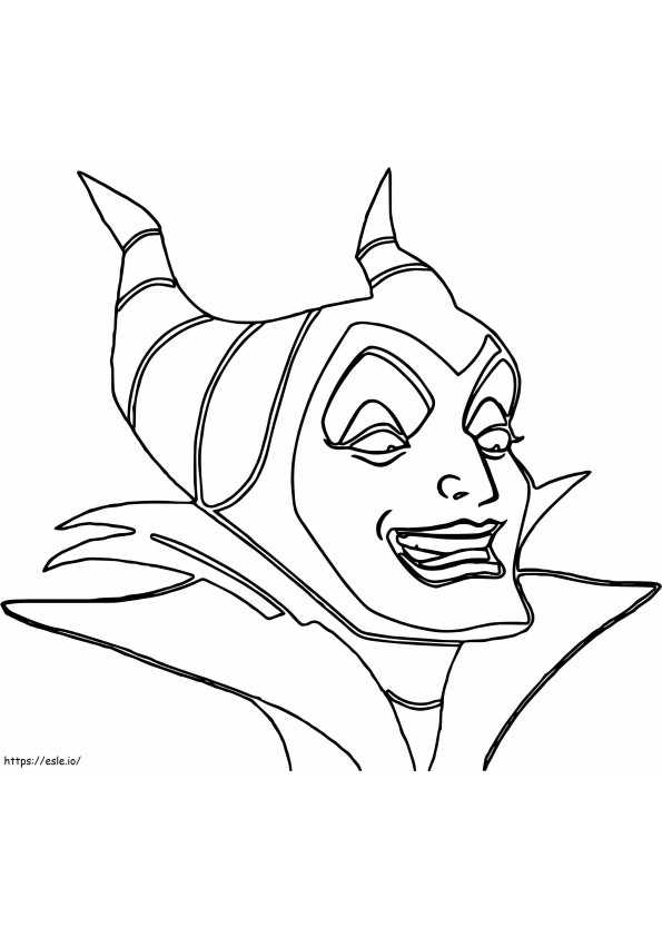 Maleficent'S Evil Smile coloring page