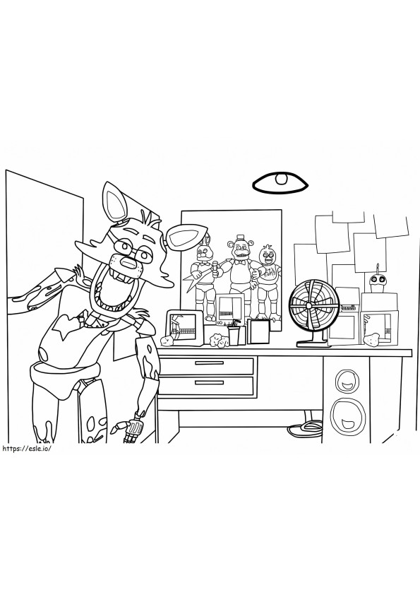 Awesome Fnaf coloring page