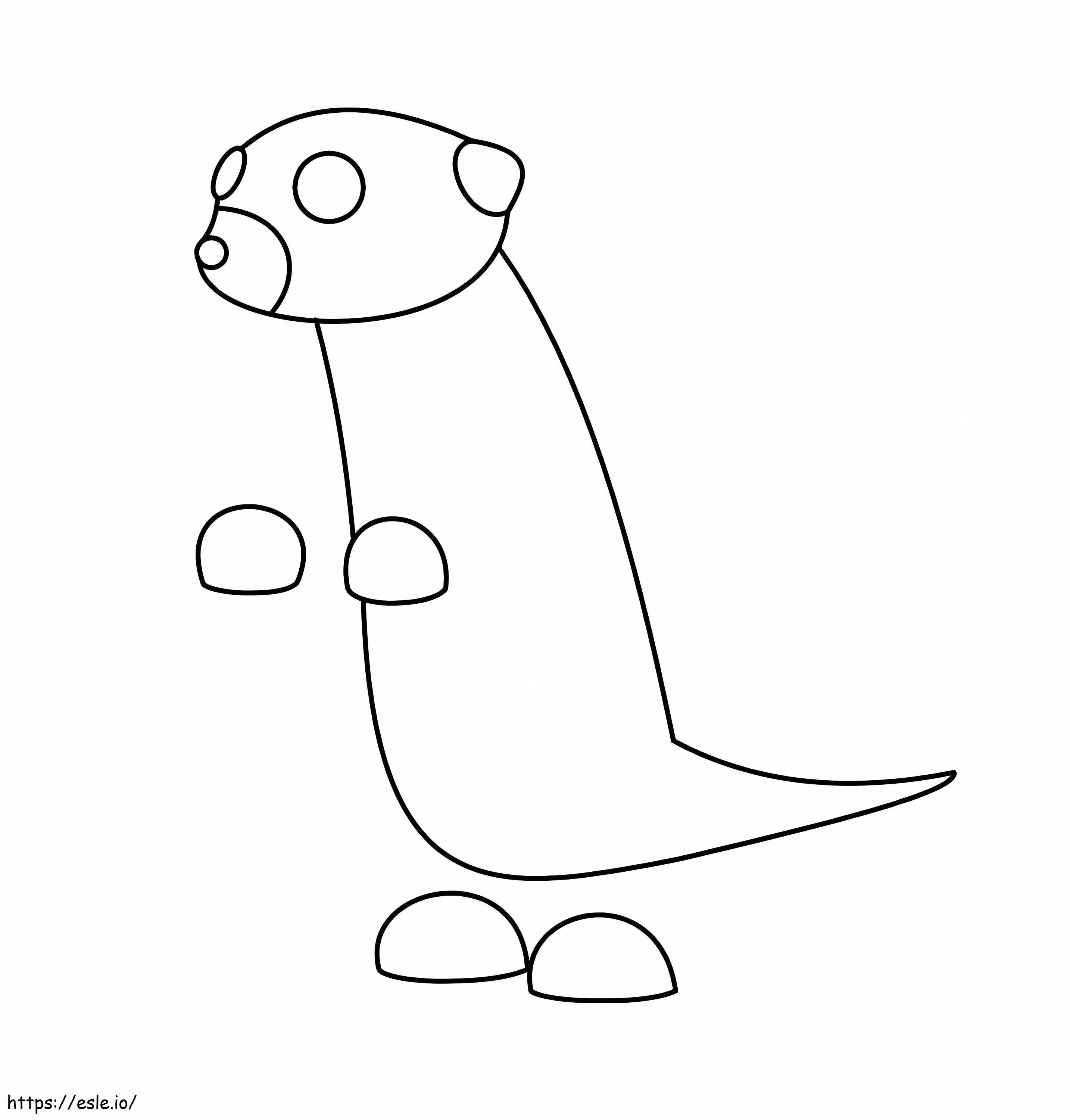 Meerkat Adopt Me coloring page
