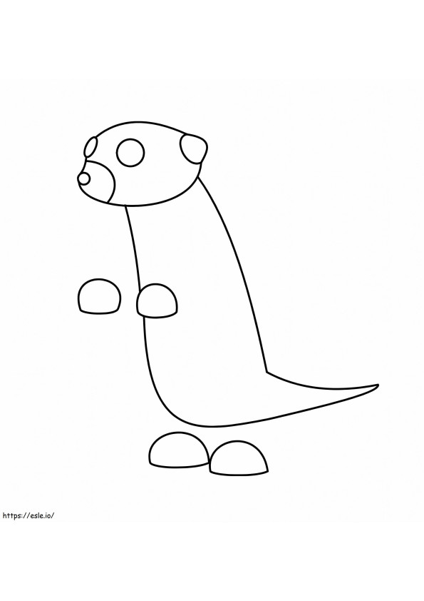 Meerkat Adopt Me coloring page