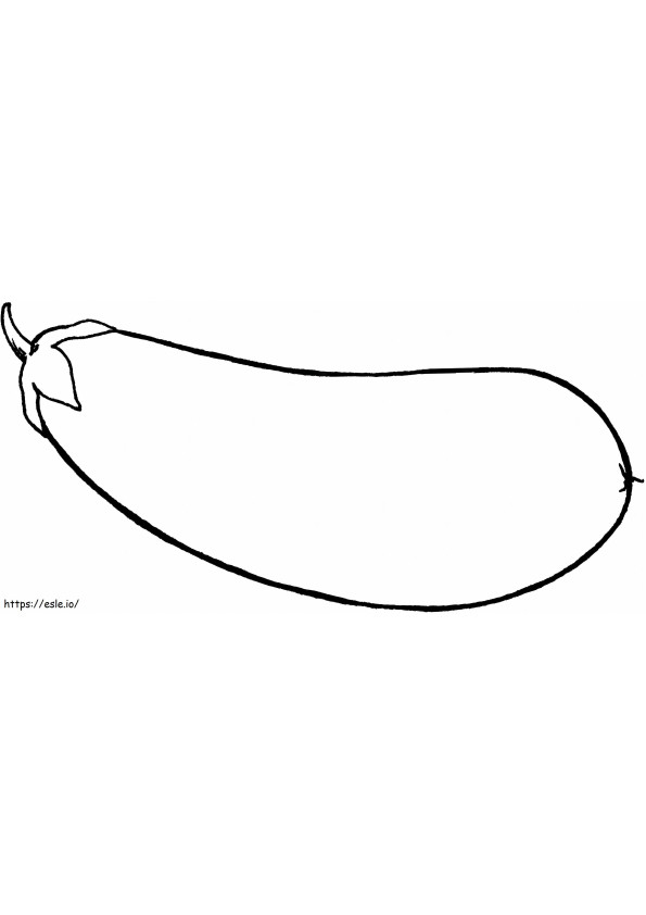 Stunning Eggplant coloring page