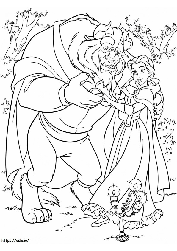 1560582925_Monster And Bella Dancing A4 coloring page