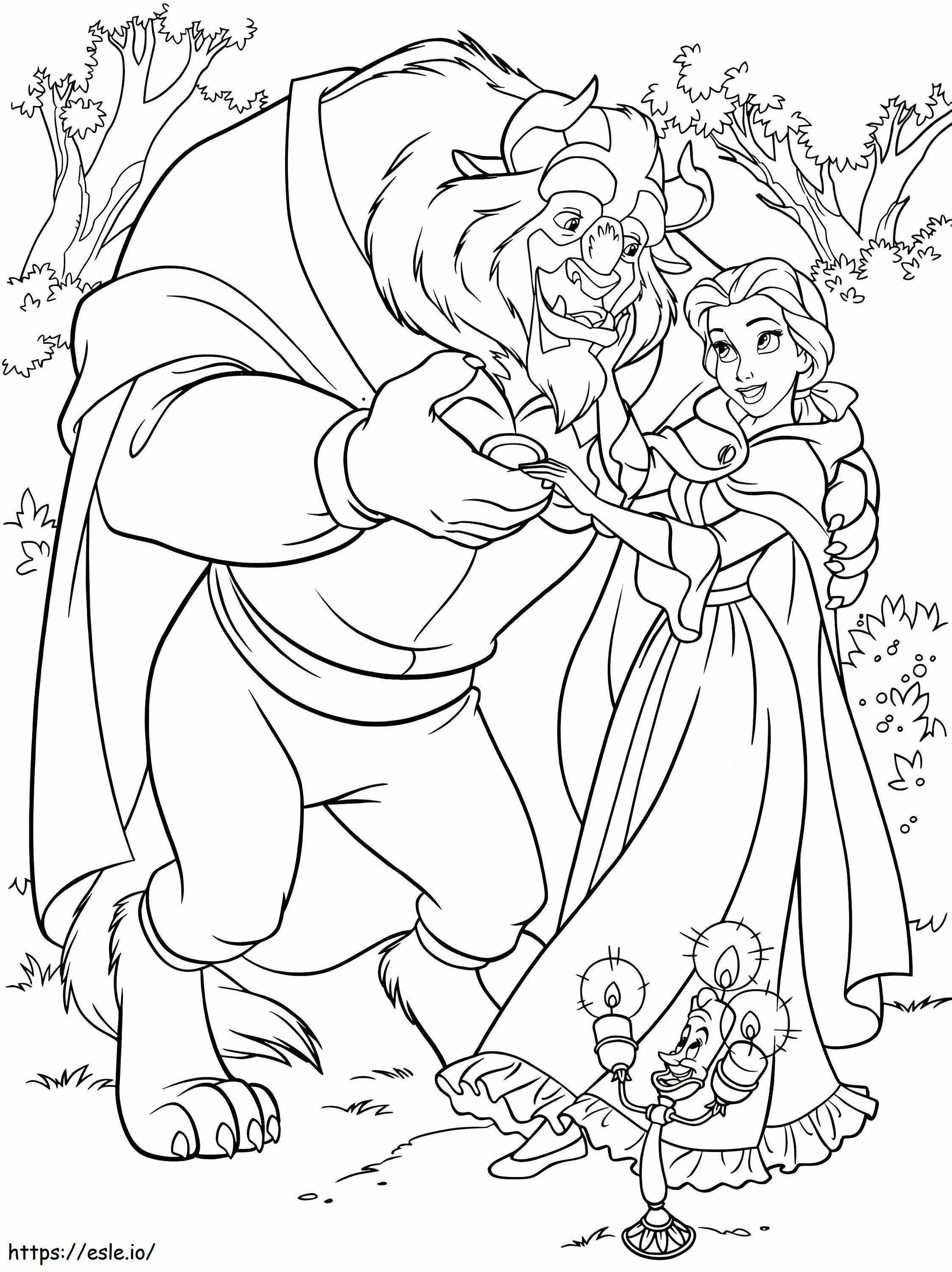 1560582925_Monster And Bella Dancing A4 coloring page