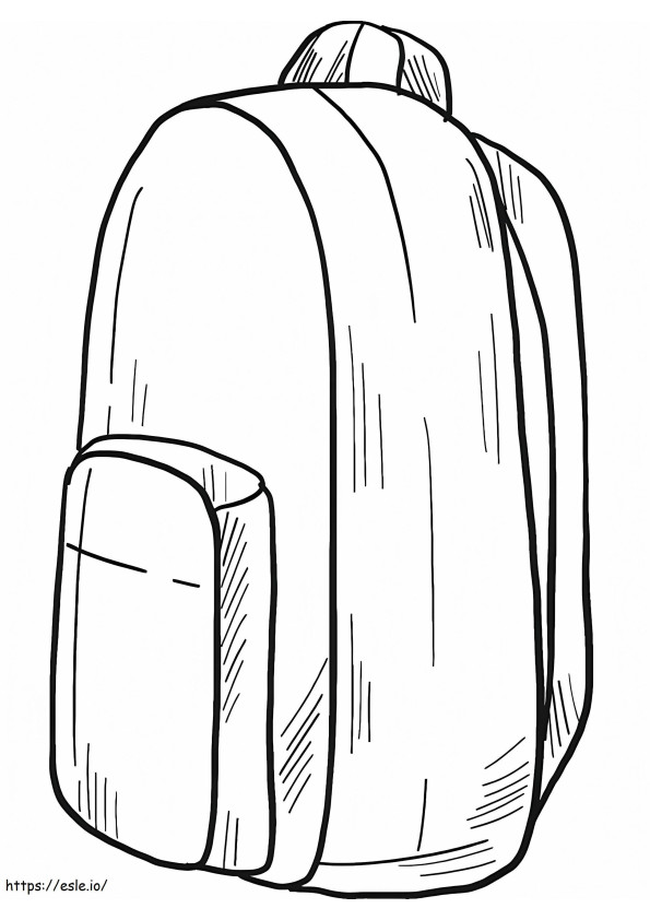 Printable Backpack coloring page
