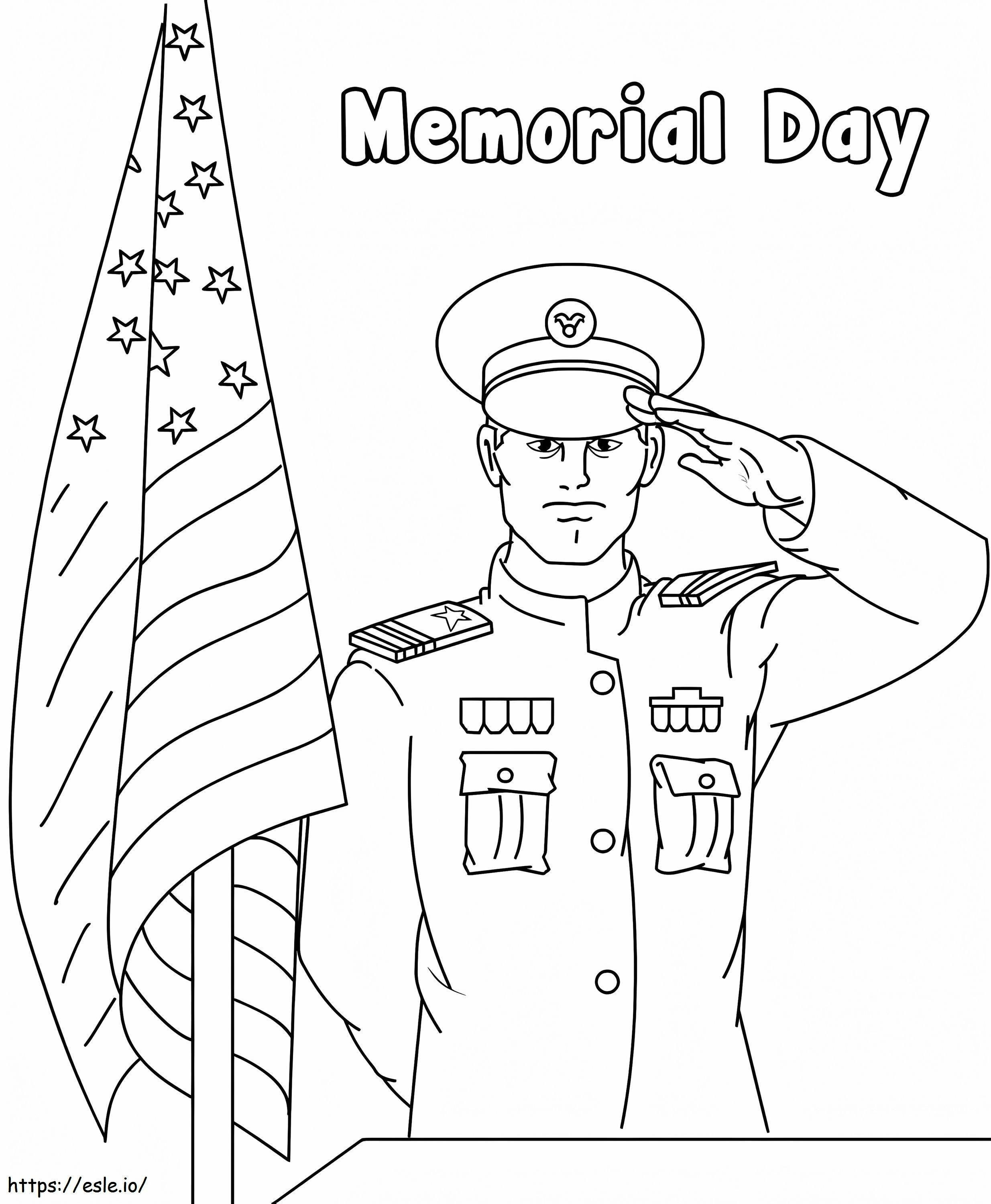 Happy Memorial Day 11 coloring page