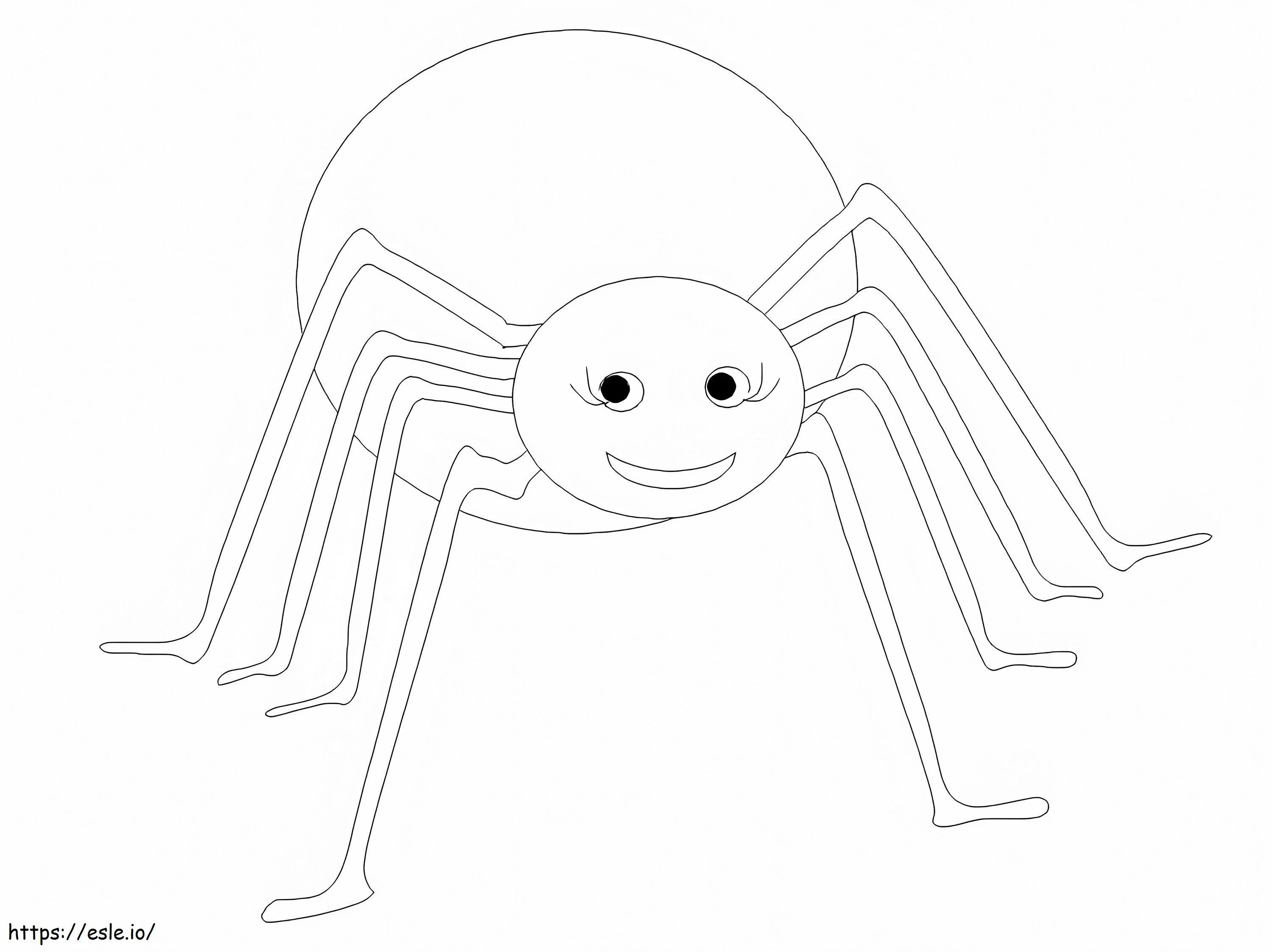 Hämähäkki 7 värityskuva