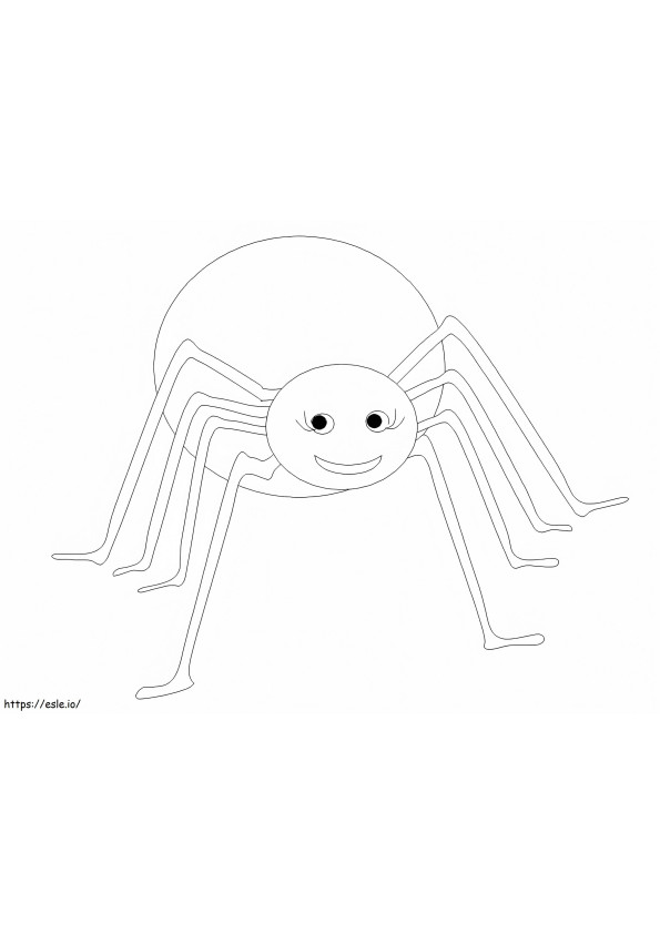 Hämähäkki 7 värityskuva