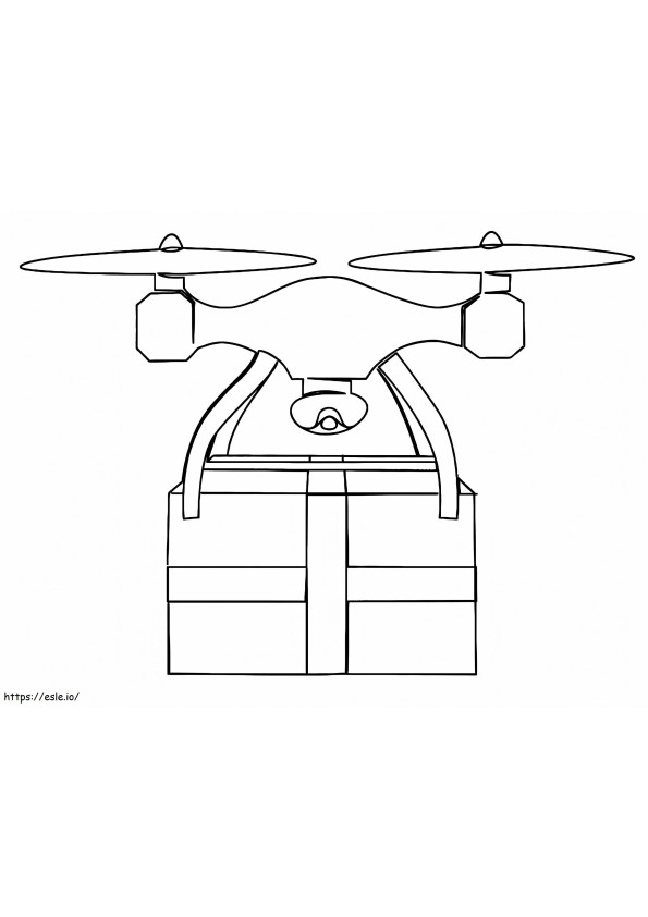 Delivery Drone coloring page