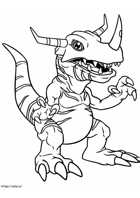 Agumon Monster coloring page