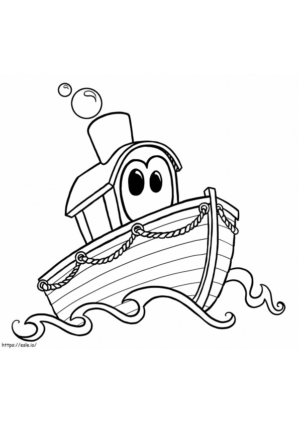 Adorable Boat coloring page