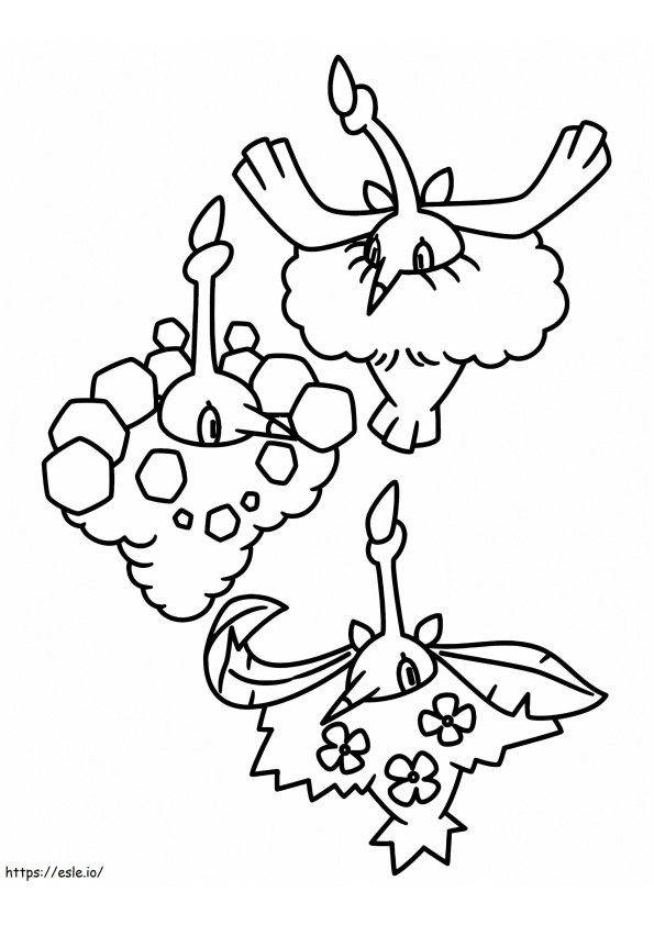 Coloriage Pokémon Wormadam imprimable à imprimer dessin