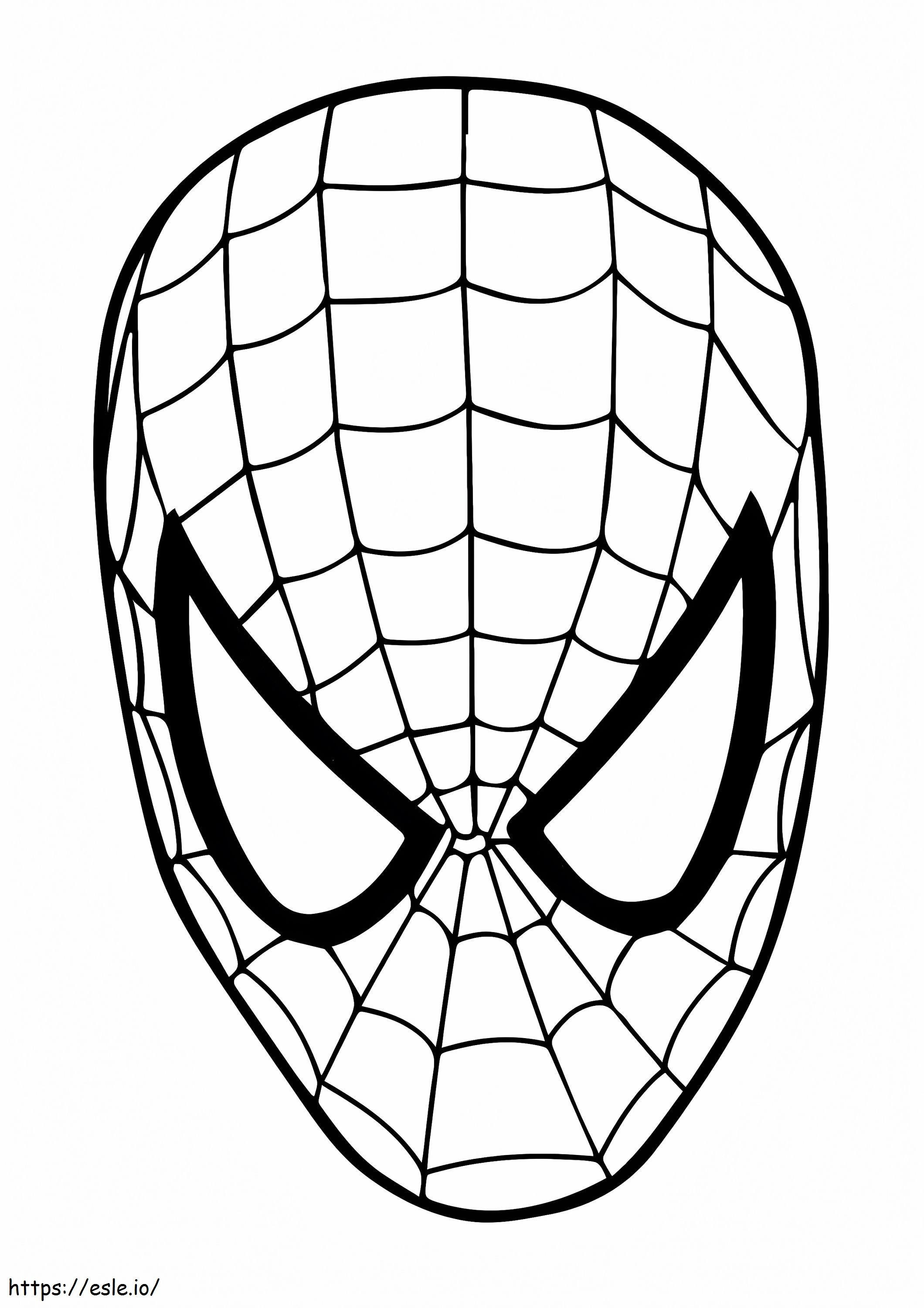 1526636660_La maschera di Spiderman A4 da colorare