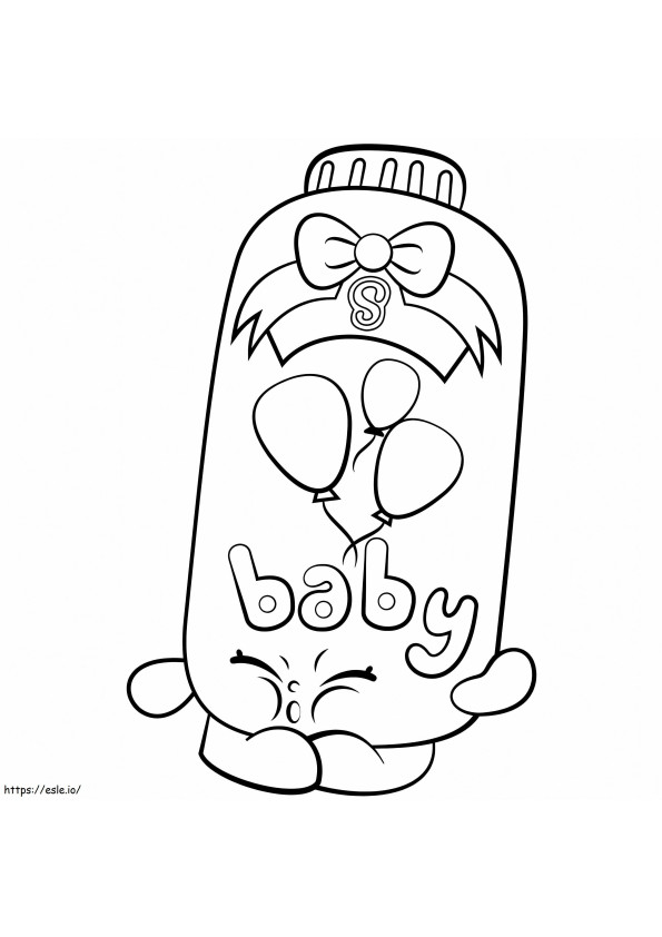 Powder Baby Puff Shopkins coloring page