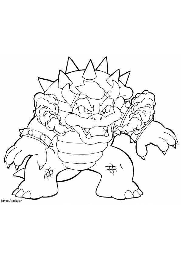Bowser 2 coloring page