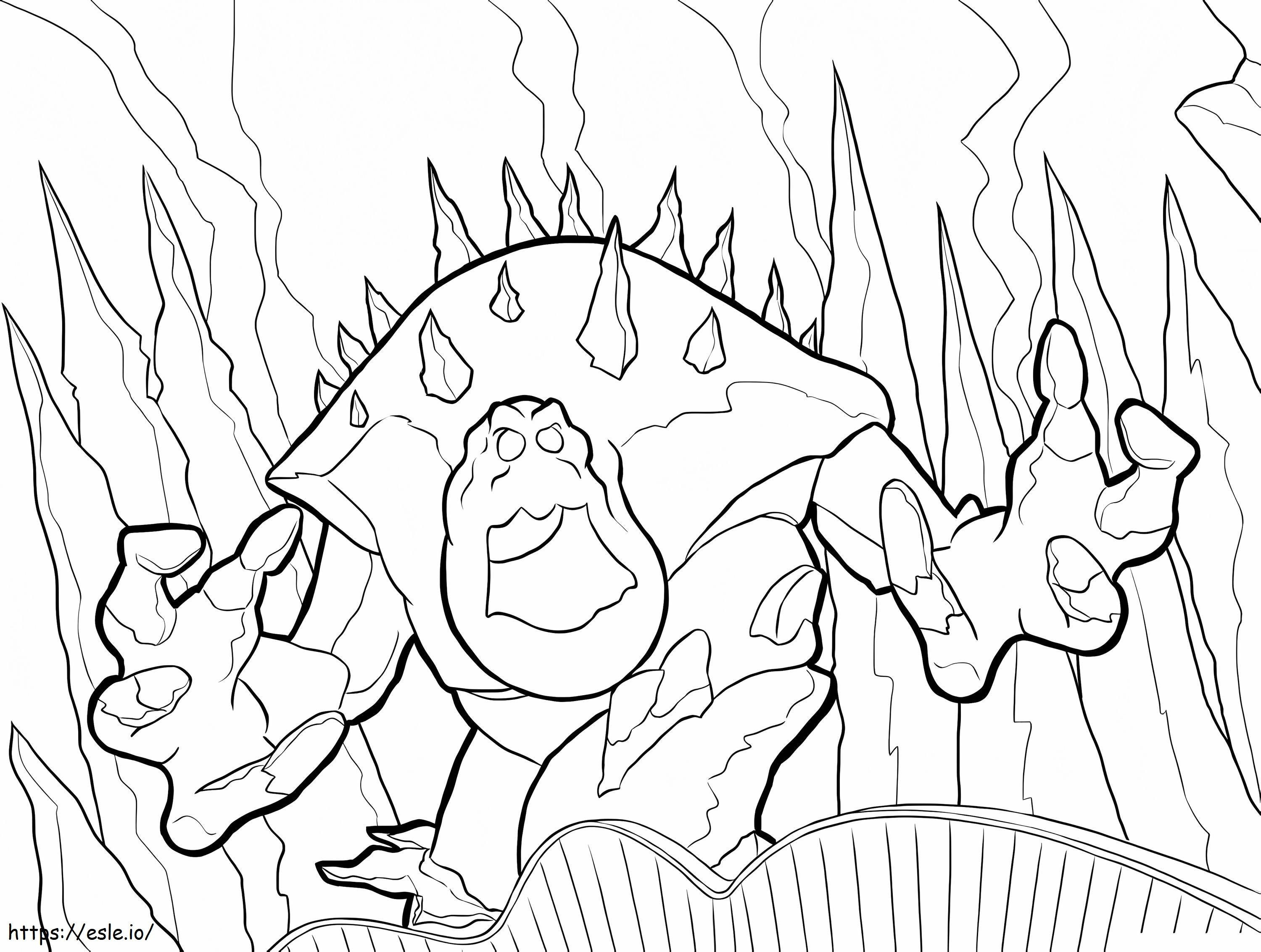 Marshmallow The Angry Giant The Snow Queen 1024X773 coloring page