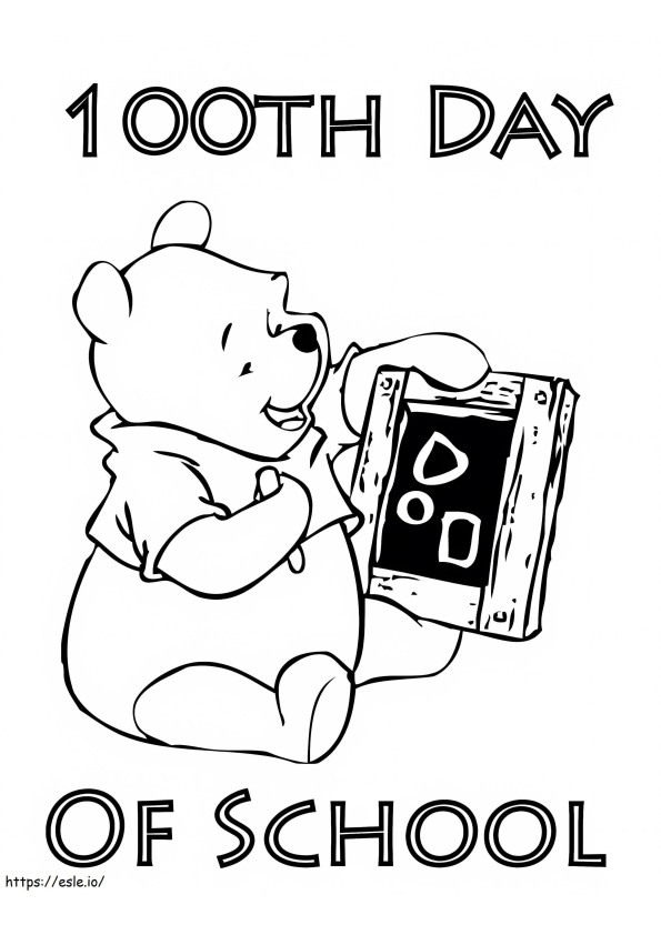 Free 100Th Day Of School coloring page