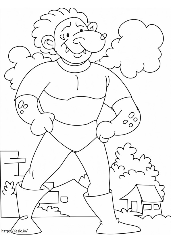 Smiling Giant coloring page