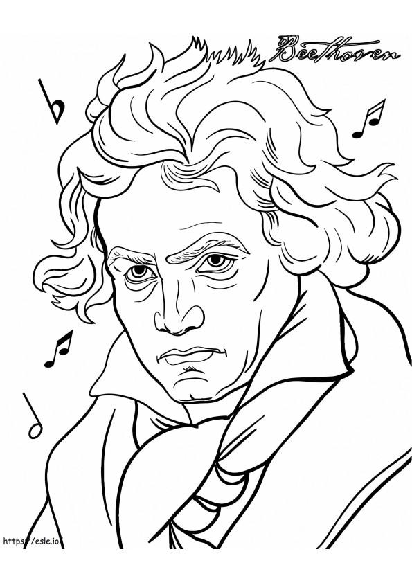 Beethoven para colorir