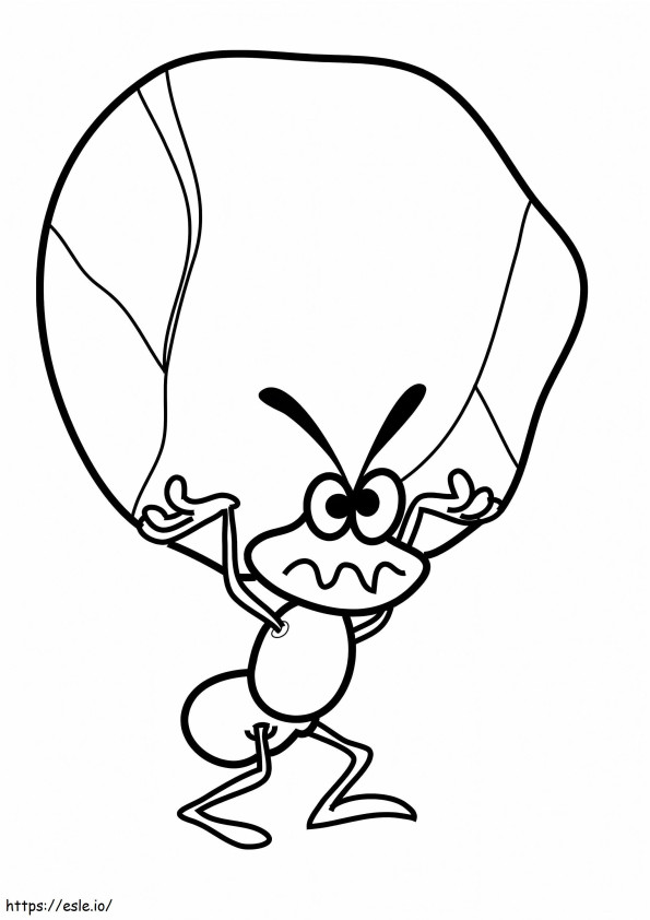 Ant Get Stone coloring page