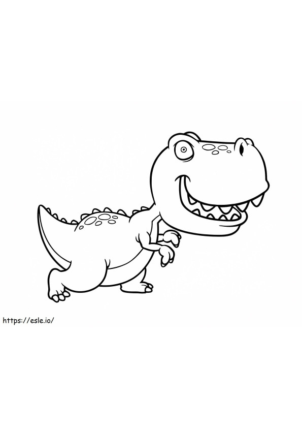 Evil Dinosaur coloring page