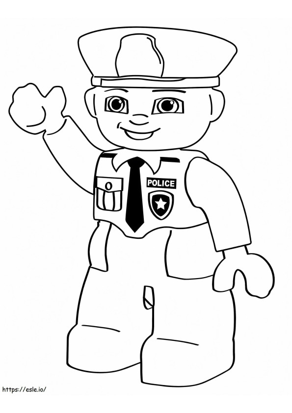 Komik Lego Polis boyama