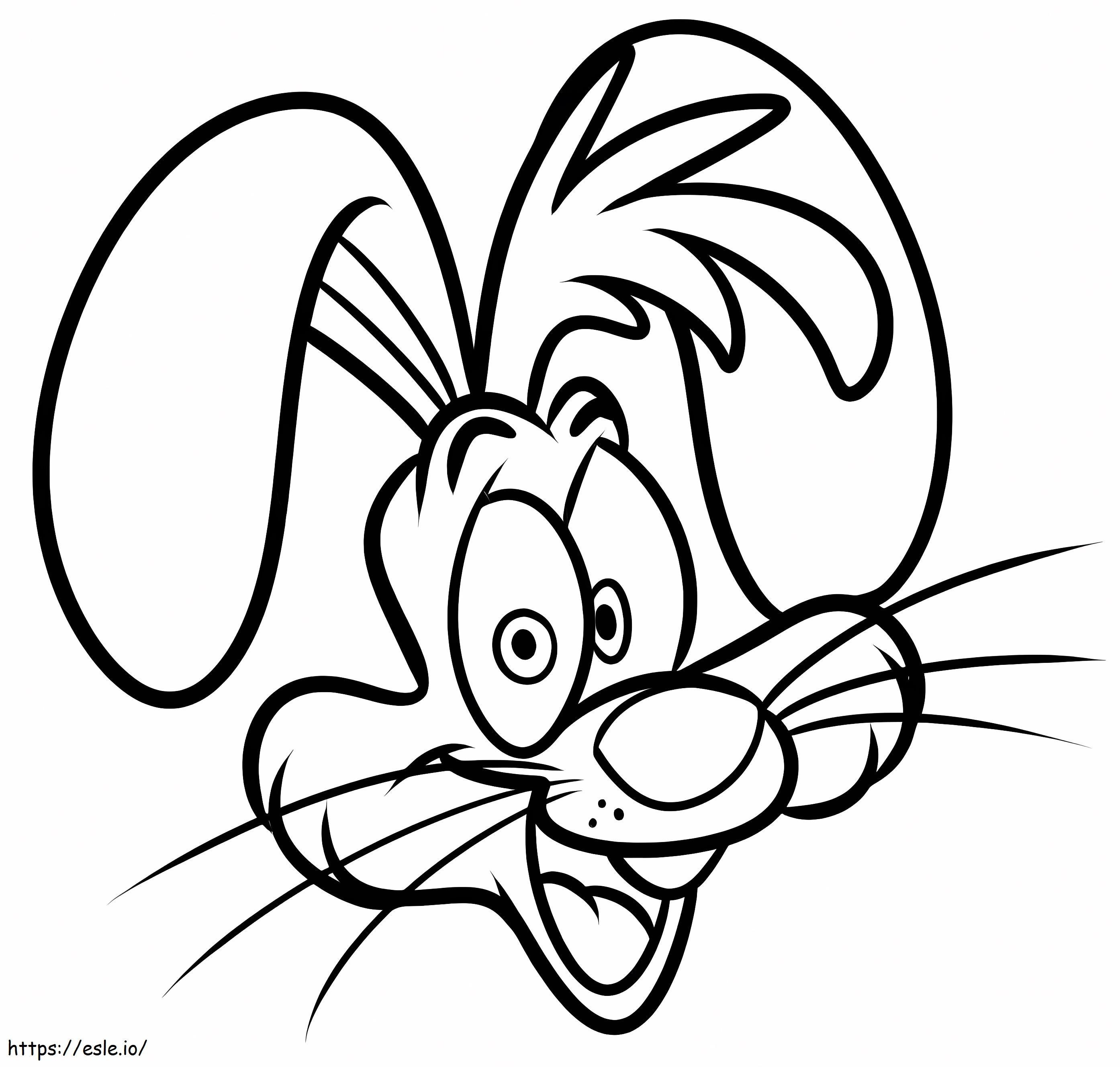 Roger Rabbits Face coloring page