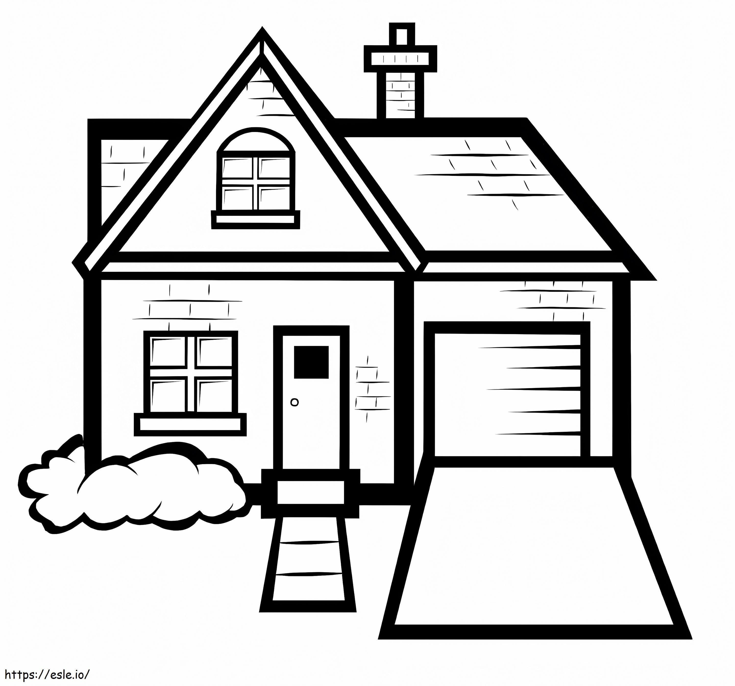 House 4 coloring page