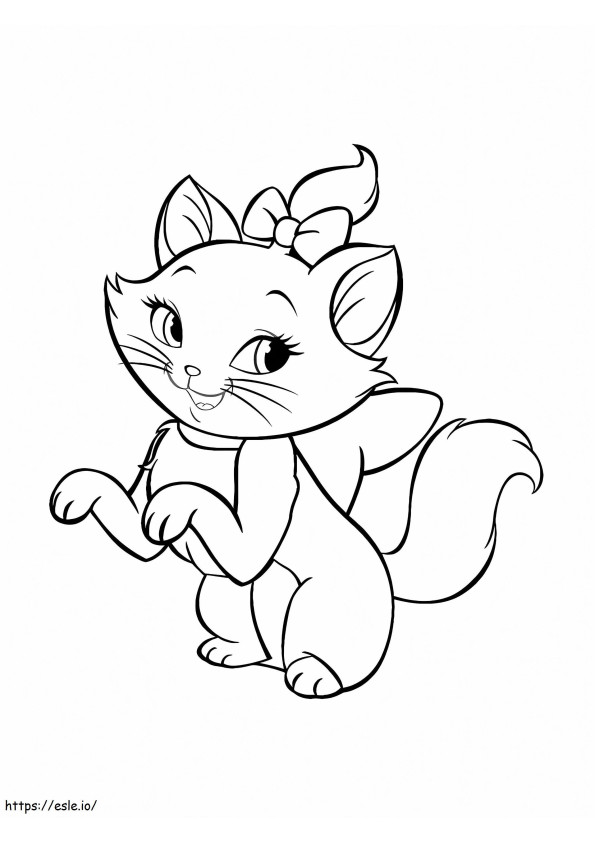 Marie Cat Printable coloring page