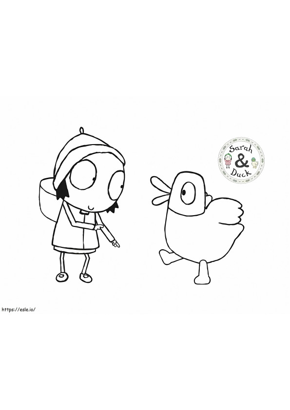 1583461284 2Sarah And Duck Dancing 5195Eb93 57Cd843A 1024X671 1 coloring page