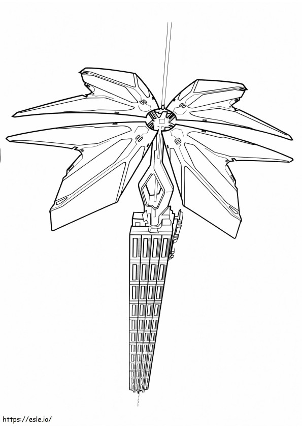 Tower In Tron coloring page
