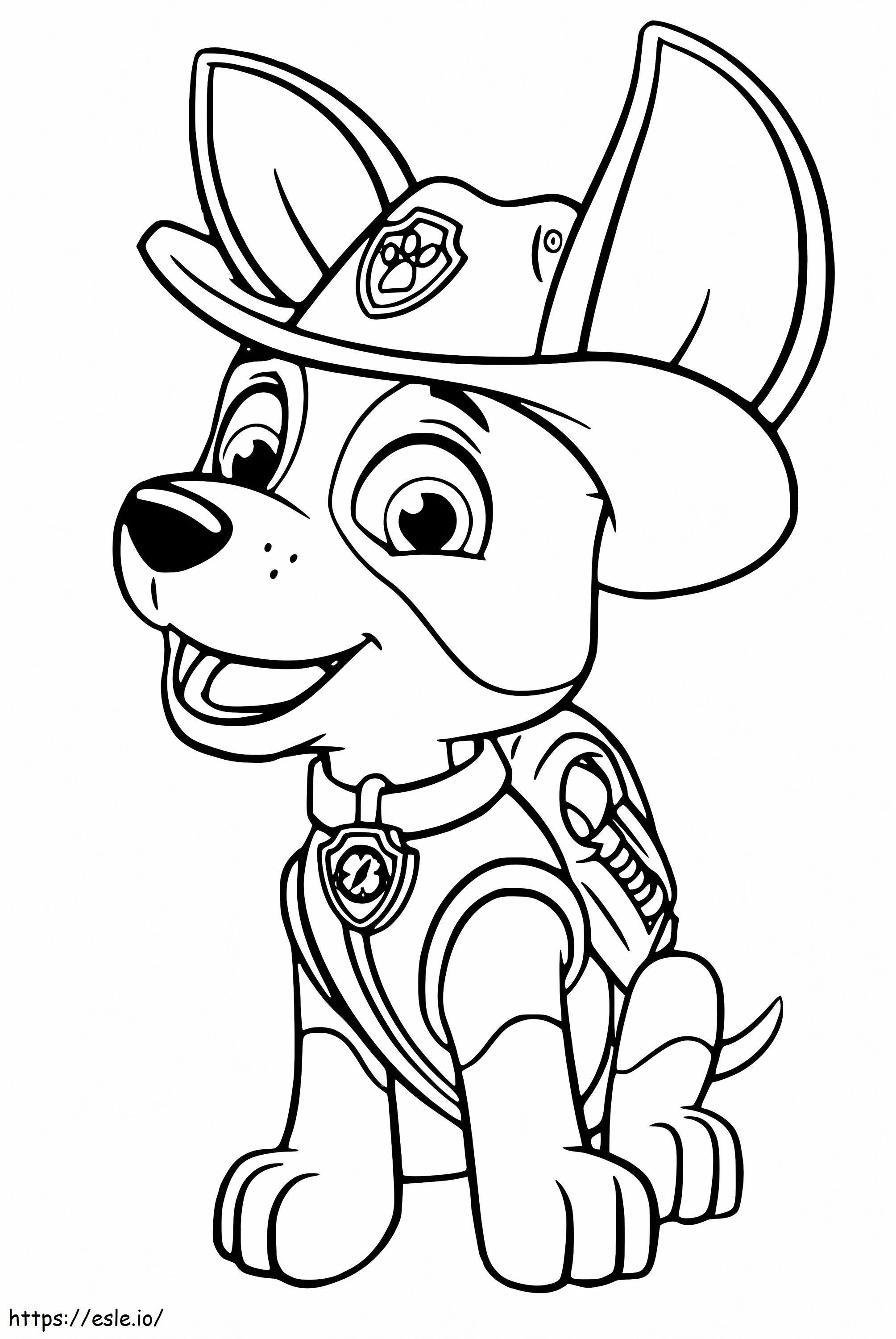 Cute Tracker coloring page