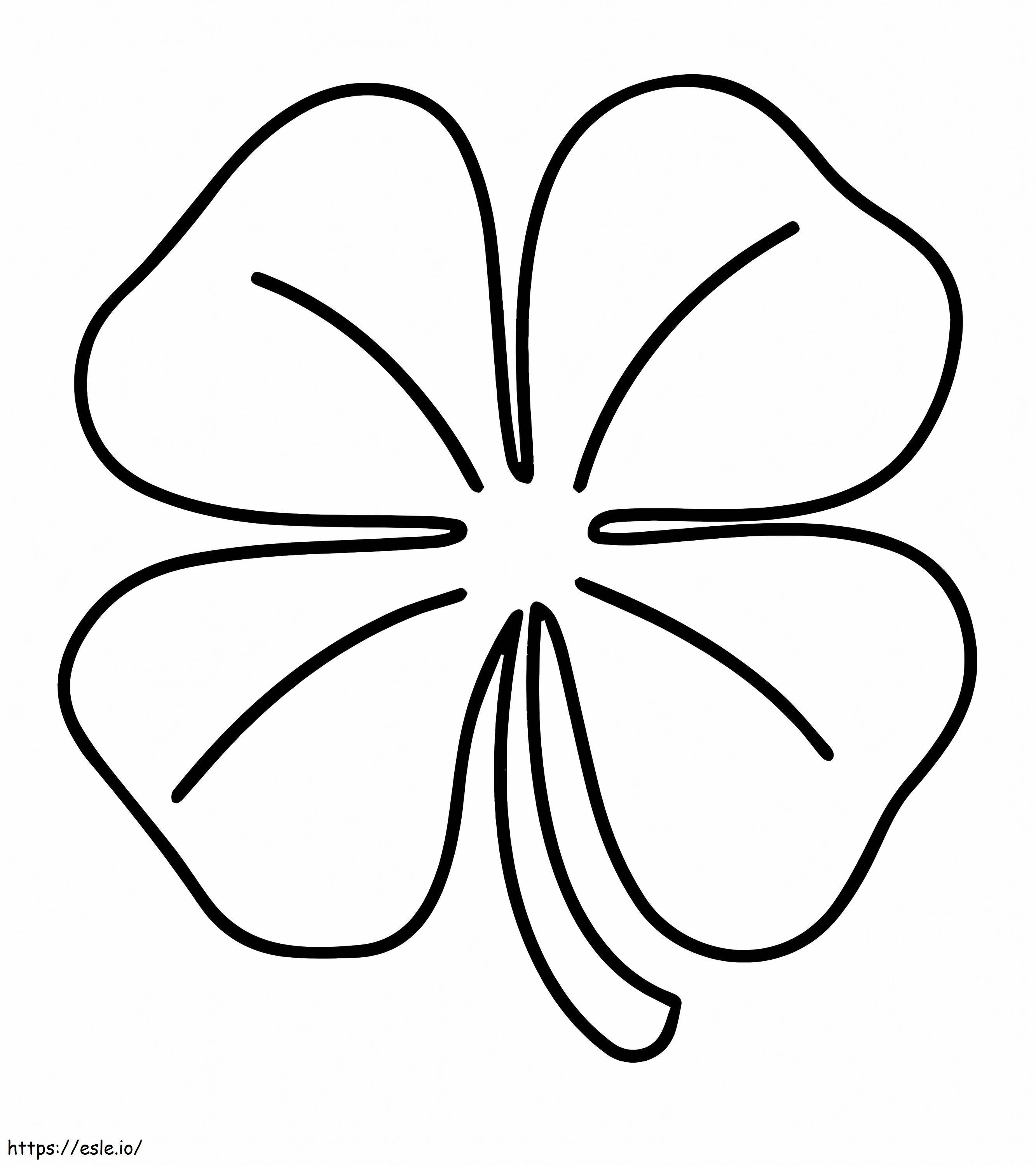 Normal Clover coloring page