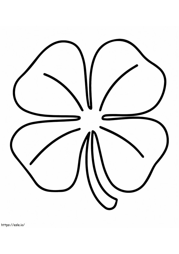 Normal Clover coloring page