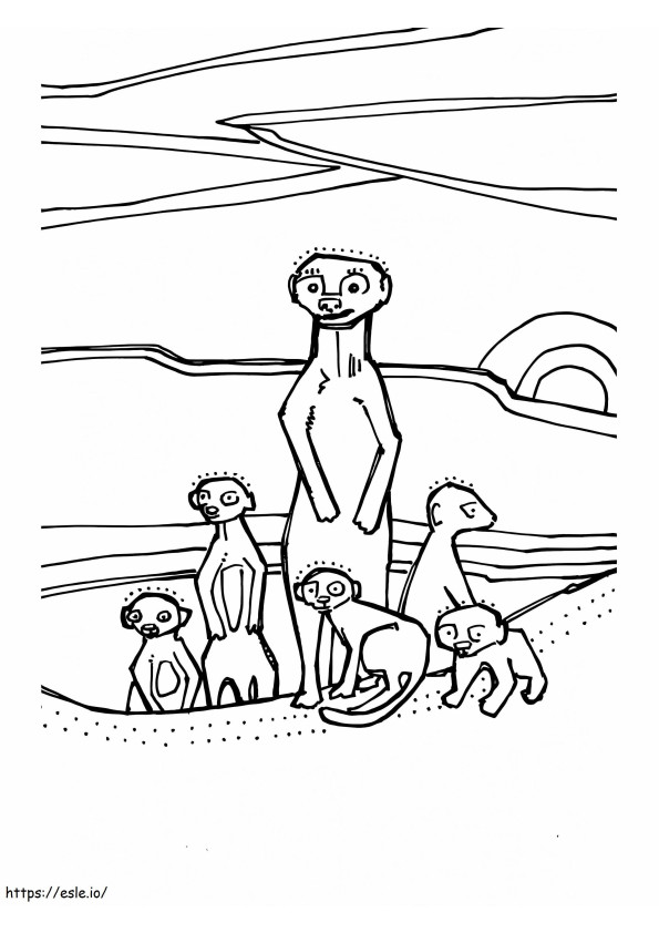 Disegno del suricato