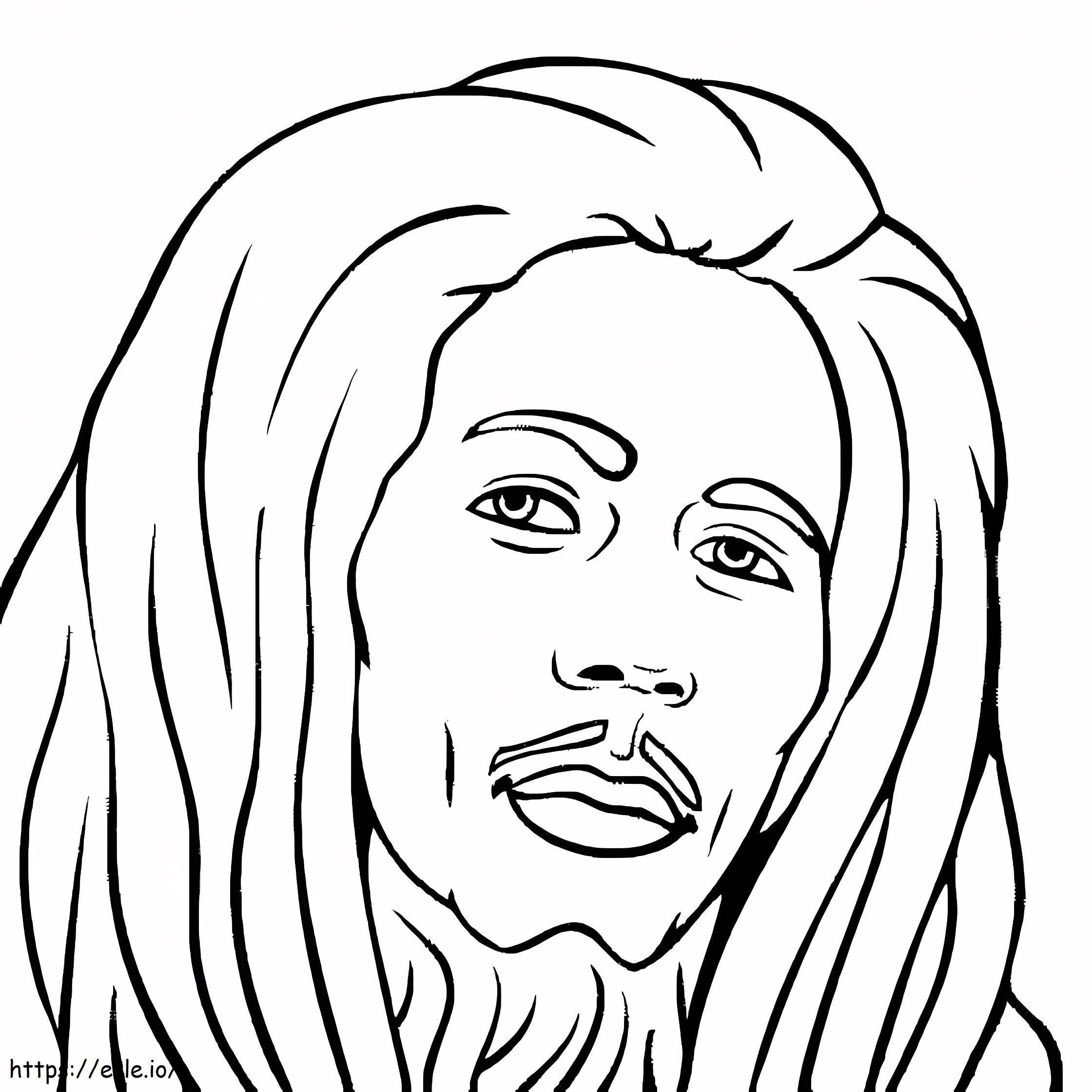 Bob Marley da colorare