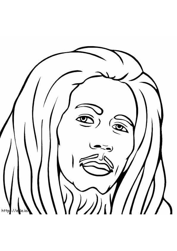 Bob Marley Gambar Mewarnai