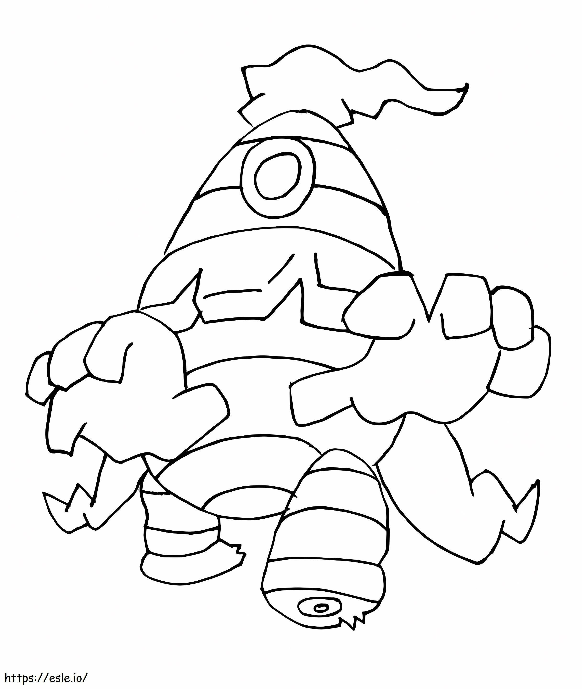 Dusclops Pokemon coloring page
