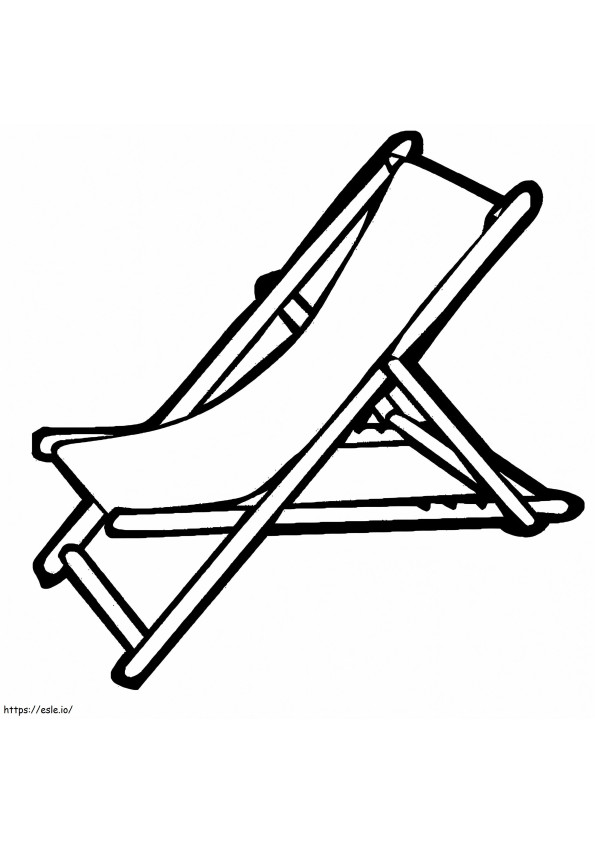 Beach Chair coloring page