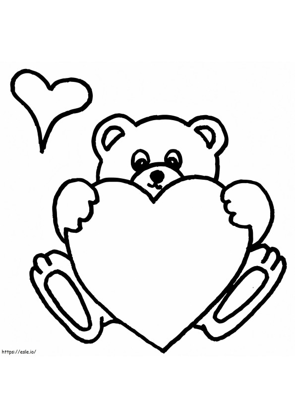 Cinta Boneka Beruang Gambar Mewarnai