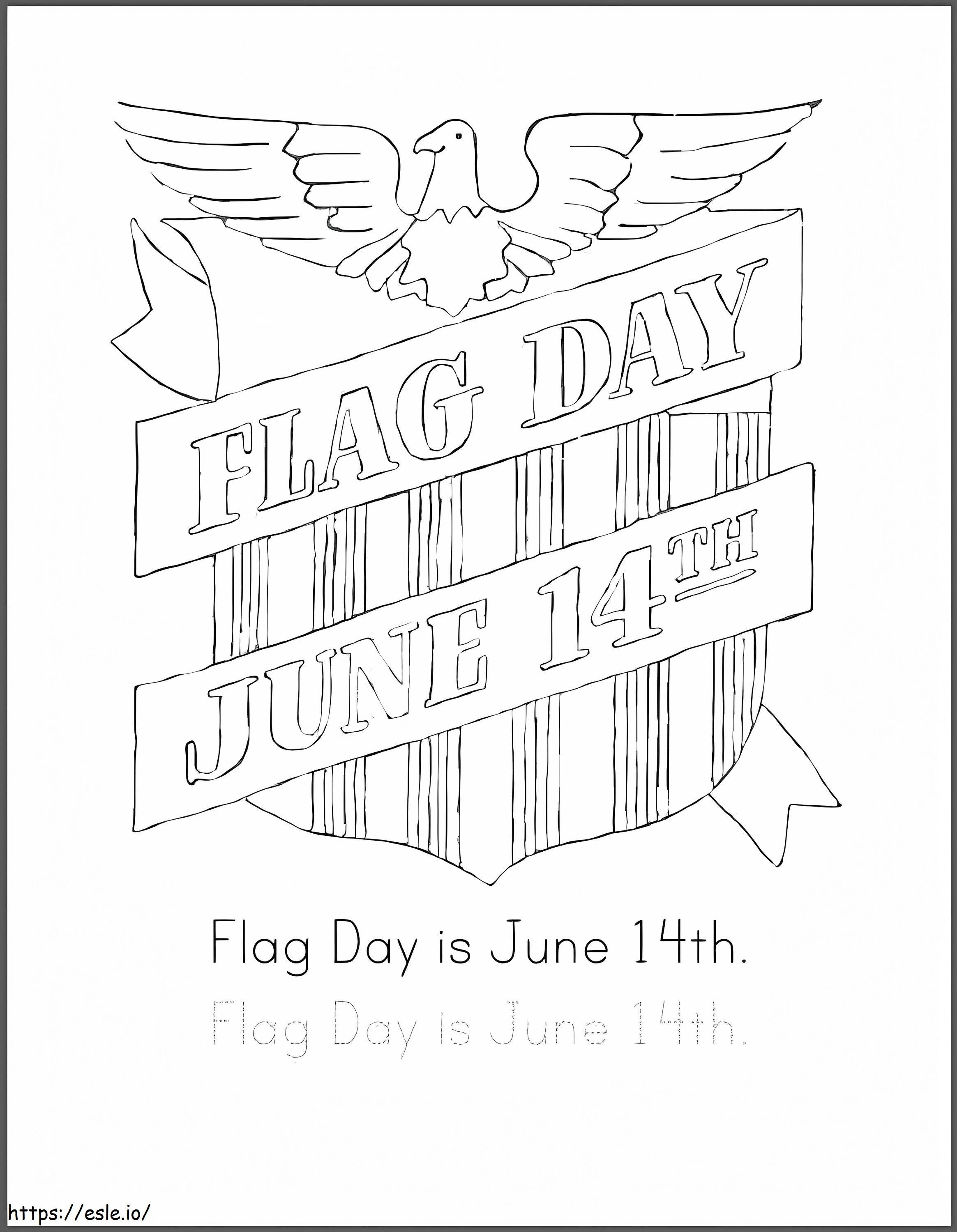 Dia da Bandeira 6 para colorir